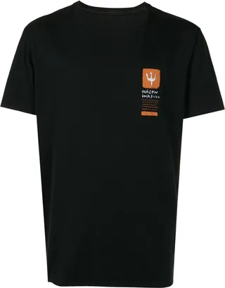 graphic-print detail T-shirt