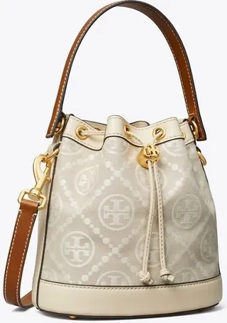 T Monogram Bucket Bag