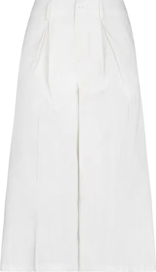 Cropped Pants White