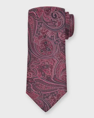Men's Paisley Jacquard Silk Tie
