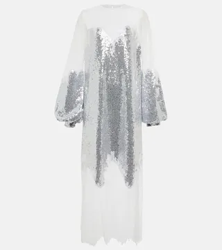 Zahara sequined and lace gown