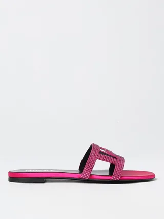Heeled sandals woman Versace