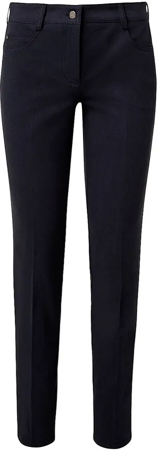 Magda Stretch-Cotton Denim Slim-Fit Pants