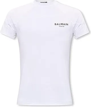 Balmain Logo Printed Stretched Performance T-Shirt
