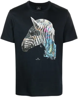zebra print T-shirt