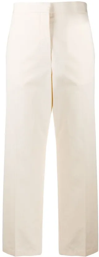 Lang cropped straight-leg trousers