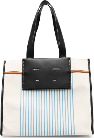 Striped Cotton Tote-Bag