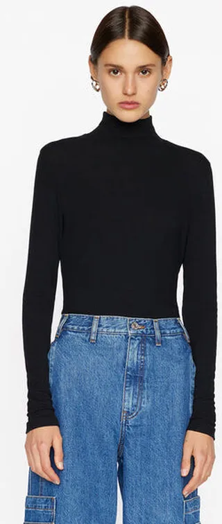 Rib Turtleneck Noir