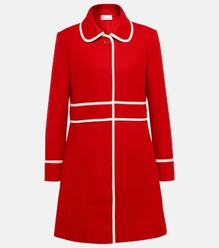 Wool and cashmere-blend coat