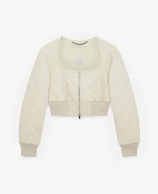 Stella McCartney - Quilted Cropped Bomber Jacket