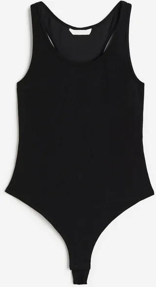 Ribbed Thong Bodysuit