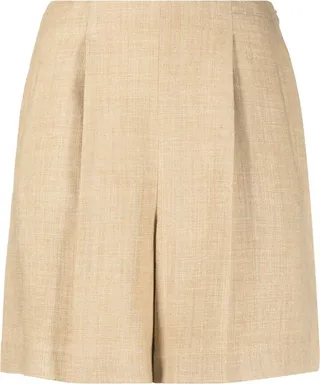High-Waisted Tailored Shorts