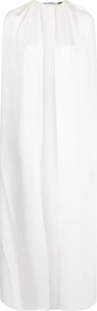 Floor-Length Silk Cape