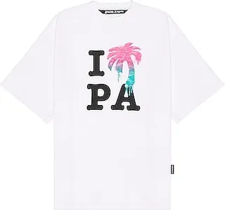 Palm Angels I Love Pa Classic Tee in White