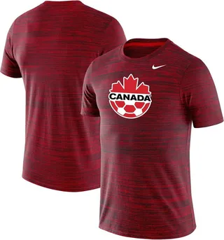 Men's Nike Red Canada Soccer Primary Logo Velocity Legend T-shirt