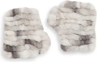 Mandy Tie Dye Faux Fur Mittens