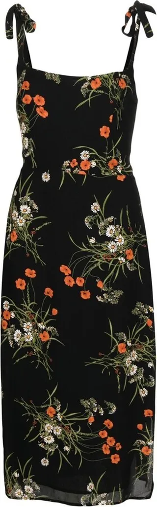 Besse floral-print georgette slip dress