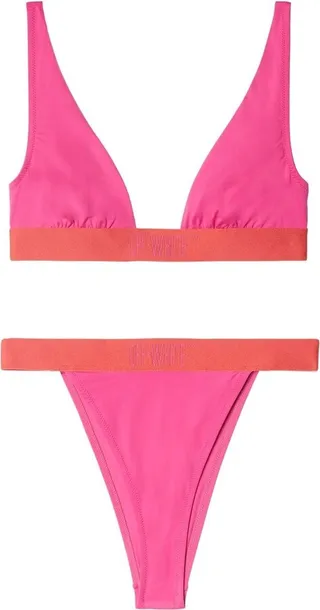 Condenced two-tone bikini