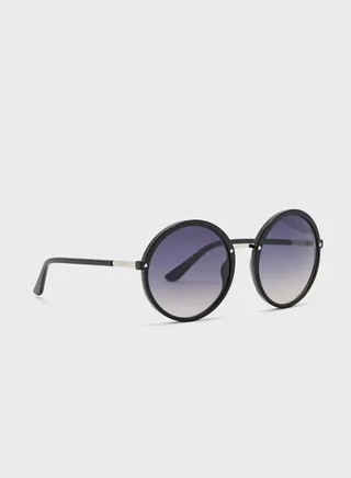 Injected Round Sunglasses
