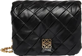 Goya Puffer bag in pleated leather