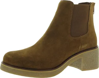 Liya Womens Suede Booties Chelsea Boots