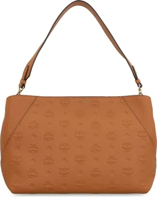 MCM Embossed Monogram Hobo Bag