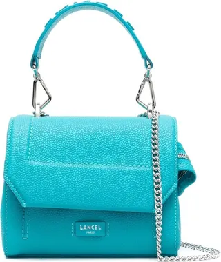 Top-Handle Leather Tote Bag