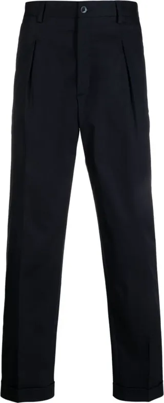 Straight-Leg Tailored Trousers