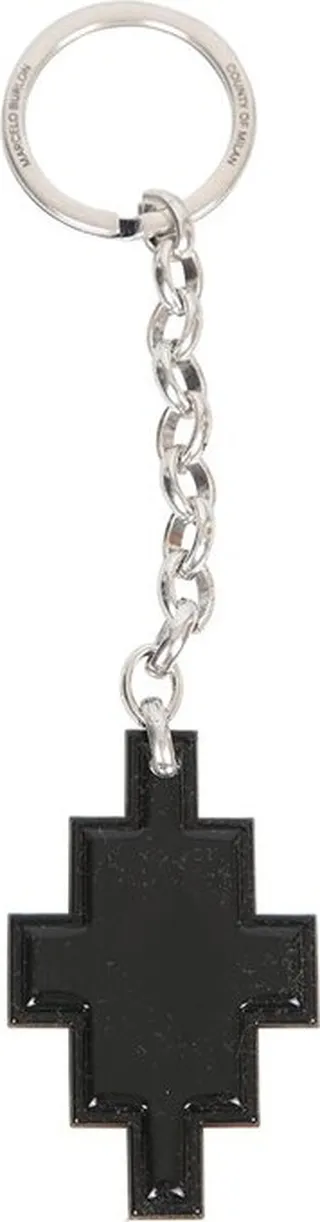 Marcelo Burlon County Of Milan Cross Pendant Chained Keyring