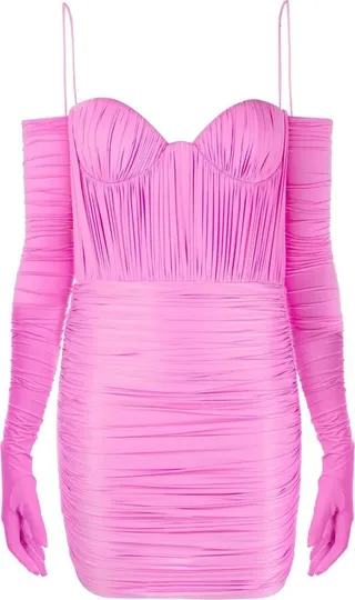 Paige ruched minidress