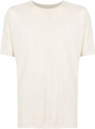 melange-effect short-sleeved T-shirt