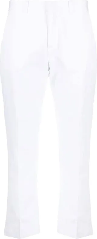 Slim-Cut Cropped Trousers