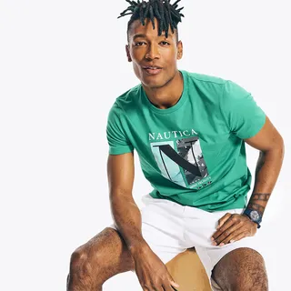 Sustainably Crafted Wind Velocity Graphic T-Shirt