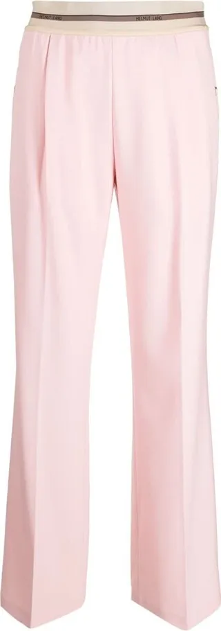 Logo-Waistband Straight Trousers