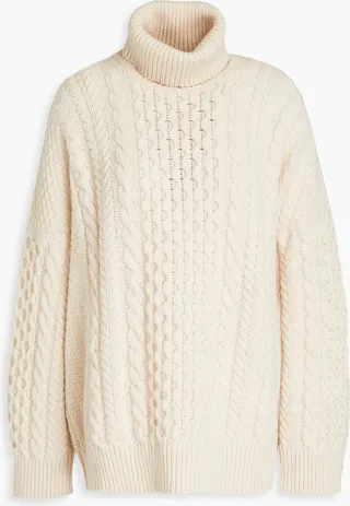 Annis cable-knit wool turtleneck sweater