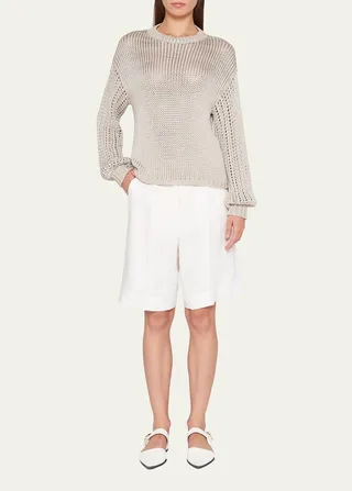 Linen Bermuda Shorts