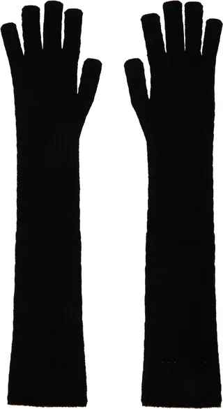 ALAÏA Black Vienne Gloves