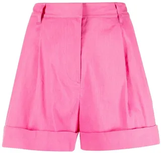Turn-Up Straight-Leg Shorts