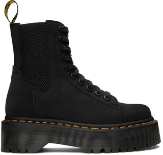 Dr. Martens Black Suede Jadon Boots