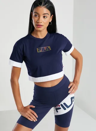Fleur Holographic Cropped T-Shirt