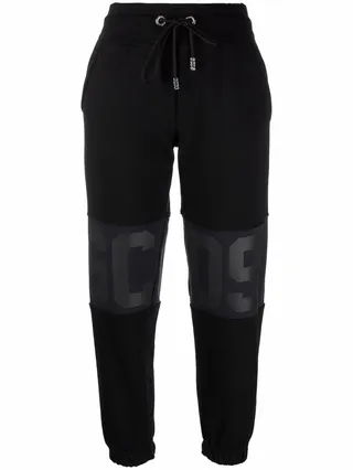 Cropped Cotton Track Pants