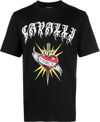 Fierce print short-sleeve T-shirt