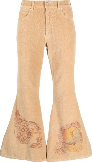Corduroy Flared Trousers