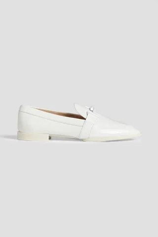Double T patent-leather loafers