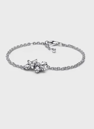 Sparkling Herbarium Cluster Chain Bracelet