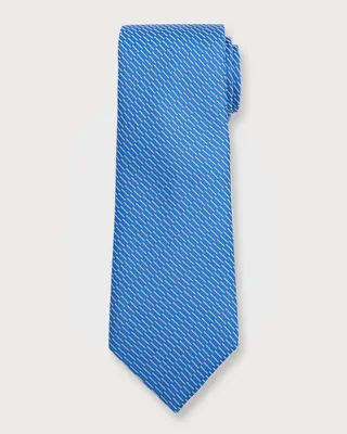 Men's Micro Structure Jacquard Silk Tie