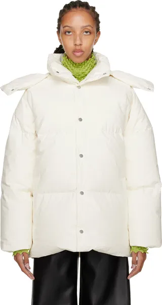Bottega Veneta Off-White Puffer Down Jacket