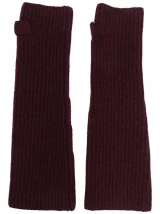 Ribbed Wool Mittens