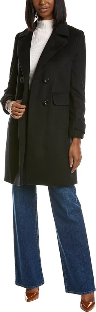 Sam Edelman Solid Walker Wool-Blend Coat