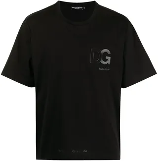 logo-embossed cotton T-shirt